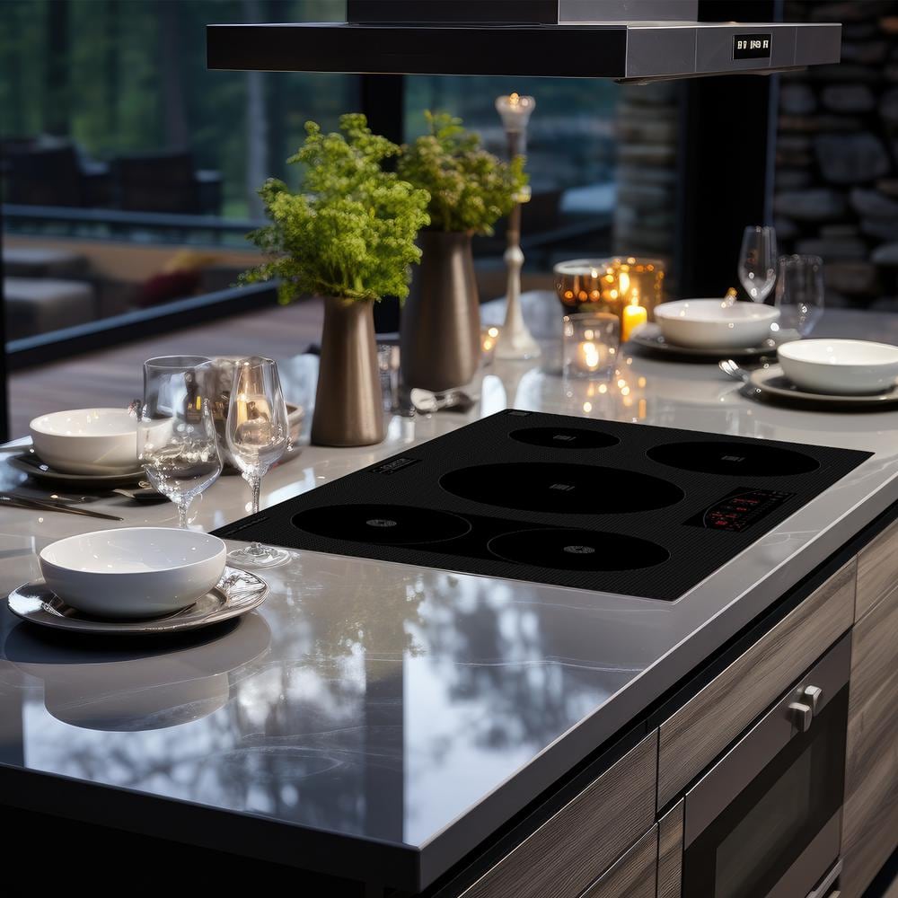 Equator Black Ceramic-Induction 36" 5 Burner Cooktop with Touch Control