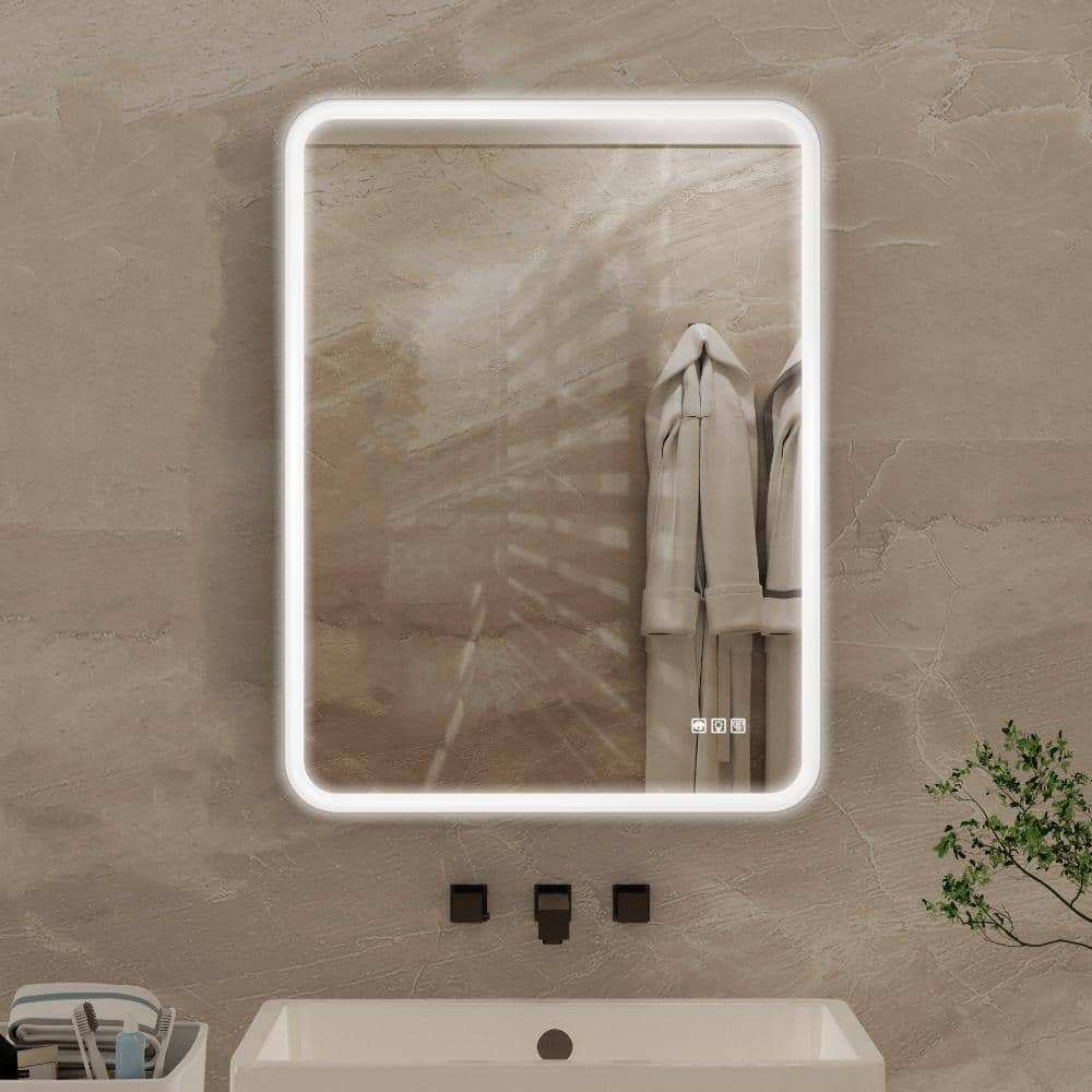 24 in. x 32 in. Anti-Fog LED Dimmable Bathroom Mirror with Light, Infinite Color Temperature, White price history on PriceWatchPro