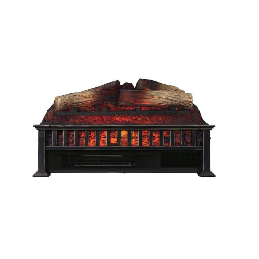 23 in. Infrared Electric Fireplace Log Set Heater with Adjustable LED Flames and Remote, Crackling Sound price history on PriceWatchPro