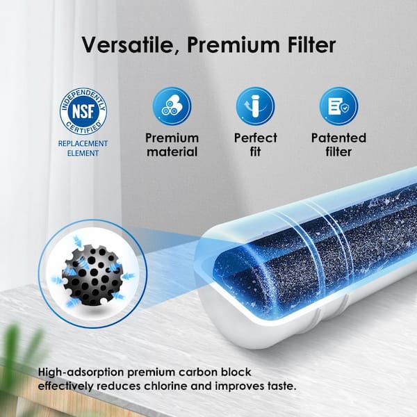WDP-MWF Replacement for GE MWF Refrigerator Water Filter, 3-Filters (Package May Vary)