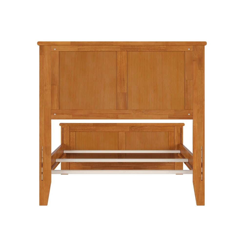 Madison White Solid Wood Frame Full Panel Bed with Matching Footboard - thumbnail 9