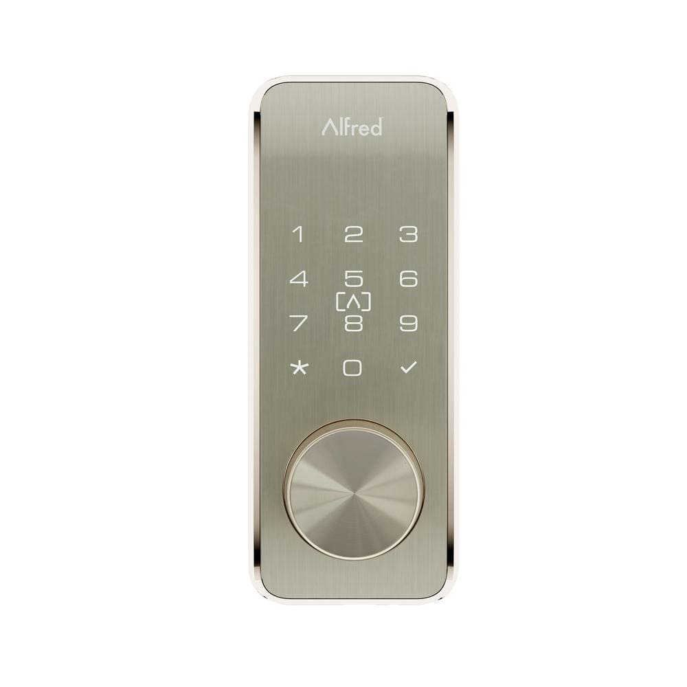 Alfred Satin Nickel DB2S Smart Technology RFID Deadbolt Lock with Key ...