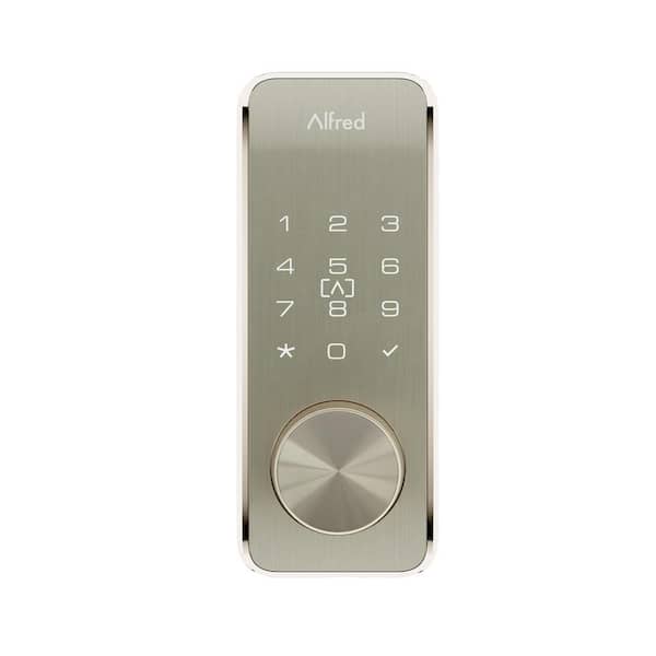 Alfred Satin Nickel DB2S Smart Technology RFID Deadbolt Lock with Key