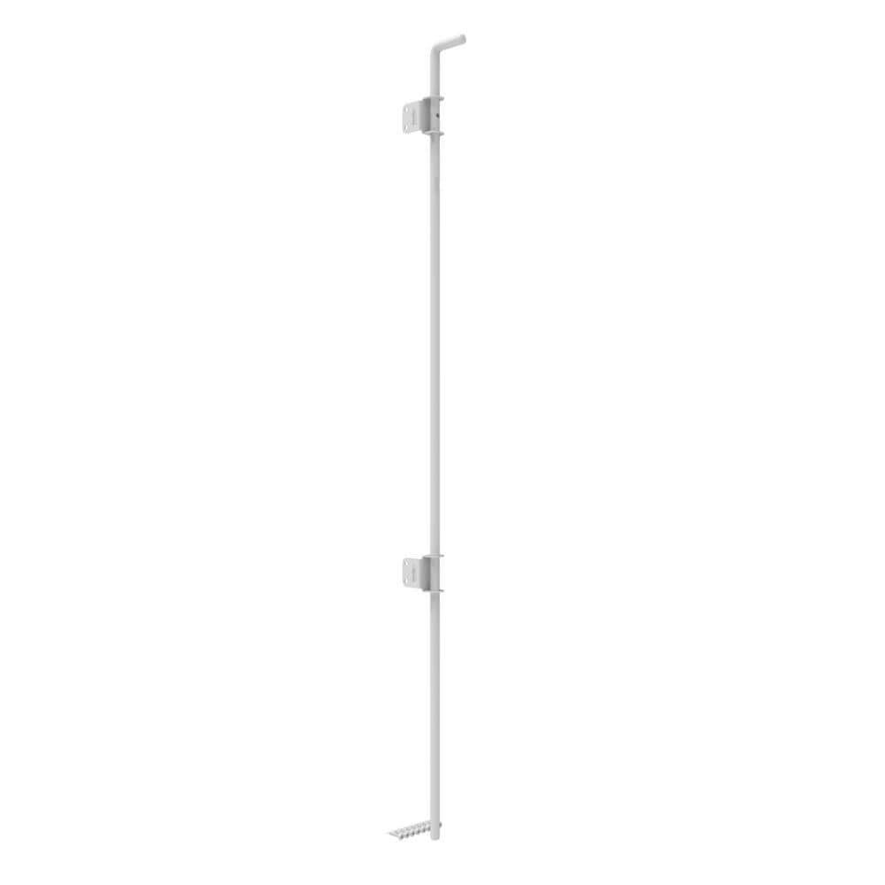 48" White Stainless Steel Heavy-Duty Gate Drop Rod