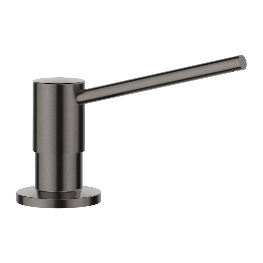 Torre Soap Dispenser in Satin Dark Steel