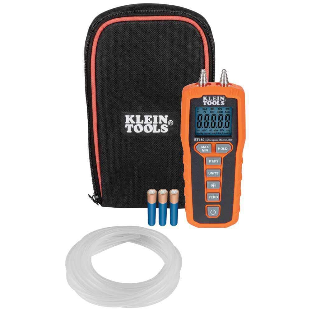 Klein Tools Digital Differential Manometer ET180 - The Home Depot