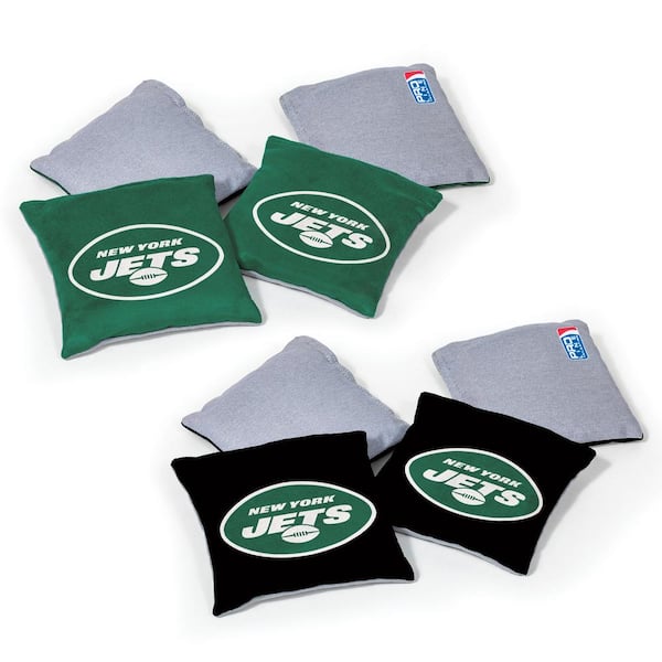 Wild Sports New York Jets 16 oz. Dual-Sided Bean Bags (8-Pack) 1