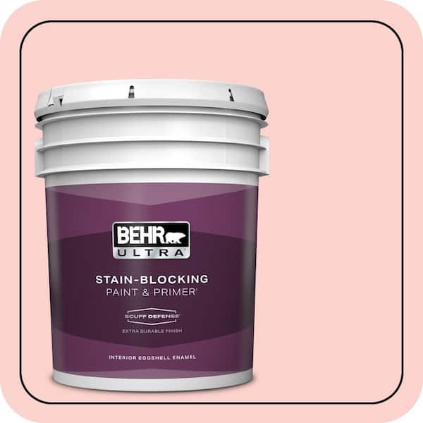 BEHR ULTRA 5 gal. #150A-2 Rose Sorbet Extra Durable Eggshell Enamel Interior Paint & Primer