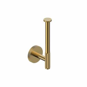 Klass WSBC 256806 Wall Mount Vertical (Spare) Toilet Paper Holder in Brushed Gold