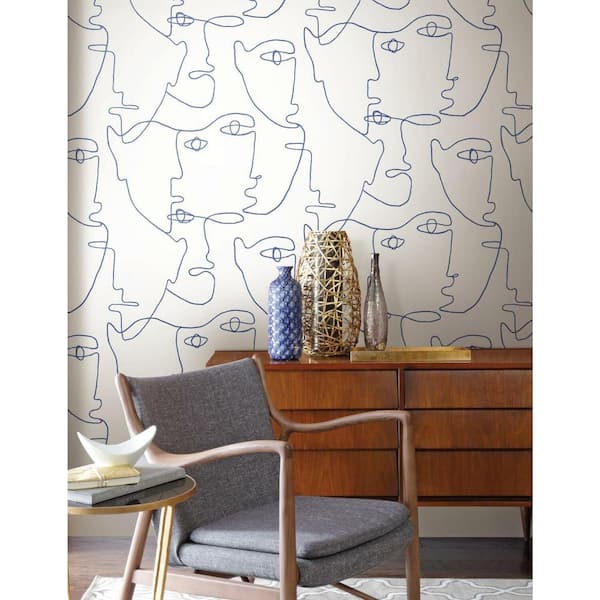 34.17 sq. ft. Pablo Portraits Peel and Stick Wallpaper