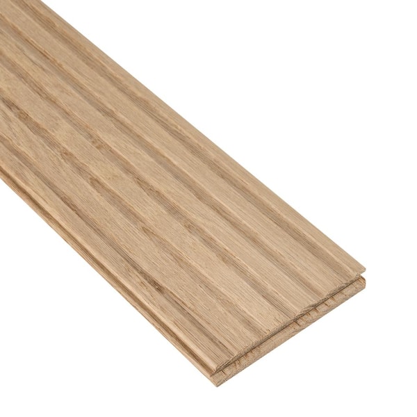 Bruce Plano Low Gloss Shale Oak 3/4 in. T x 5 in. W Smooth Solid Hardwood Flooring (23.5 sq.ft./ctn)