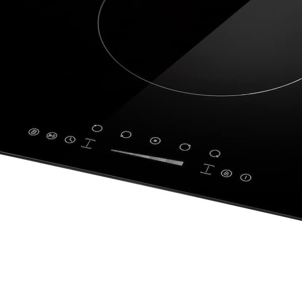 36 in. Smooth Surface Built-In Induction Modular Cooktop in Black with 5 Elements including 2x Flex Zone Bridge Elements