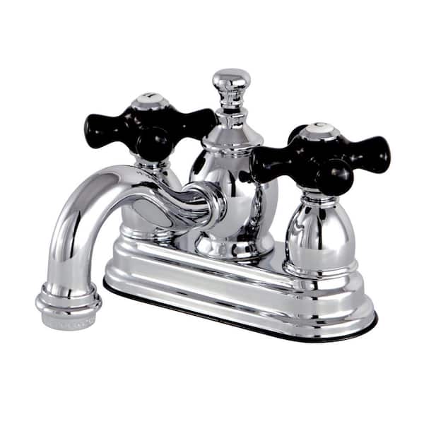 Kingston Brass Duchess 4 in. Centerset Double Handle Bathroom Faucet in Chrome
