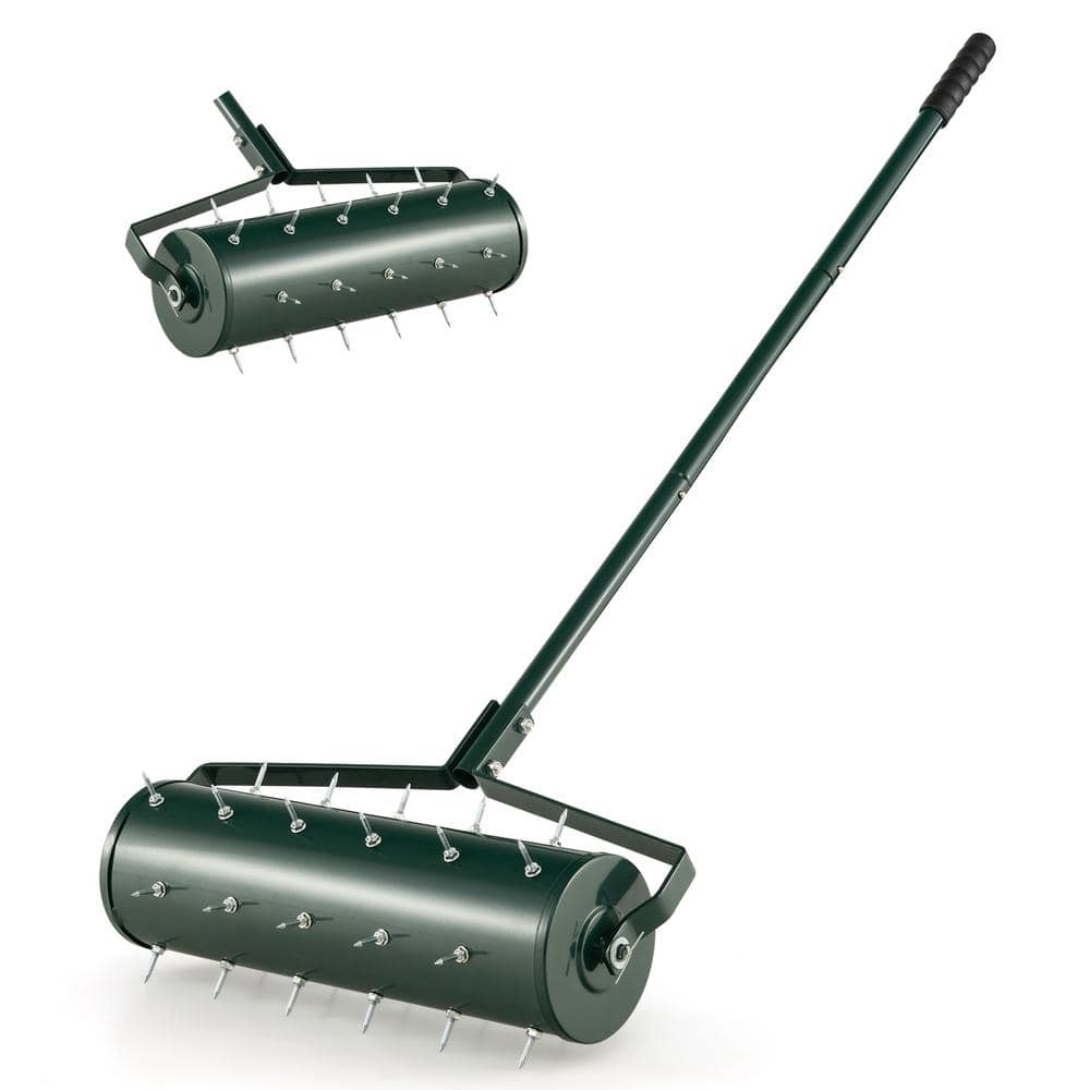 ANGELES HOME 21 in. Manual Lawn Aerator with Detachable Handle and Tine