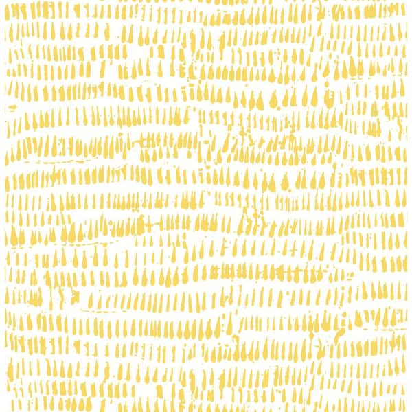 A-Street Prints Runes Yellow Brushstrokes Wallpaper Sample
