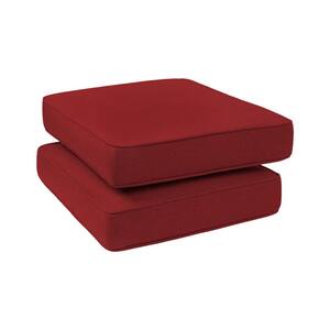 HAVEN WAY Universal 23 in. x 19 in. 1-Piece Outdoor Ottoman Cushion in ...