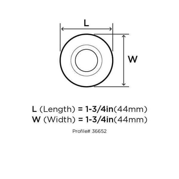Clear and Brushed Nickel Round Cabinet Knob with Mounting Hardware