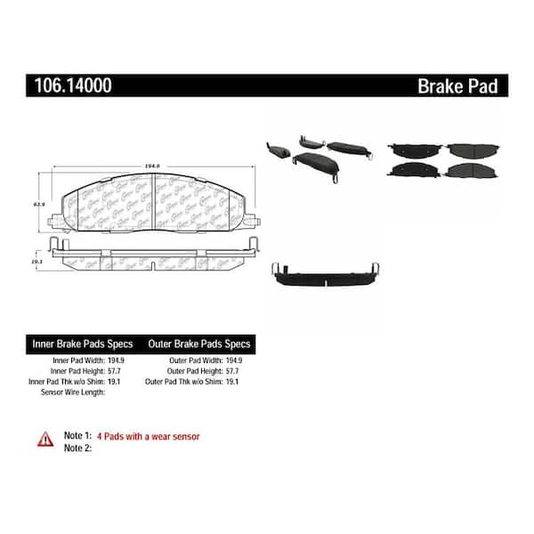 Centric Parts Disc Brake Pad Set