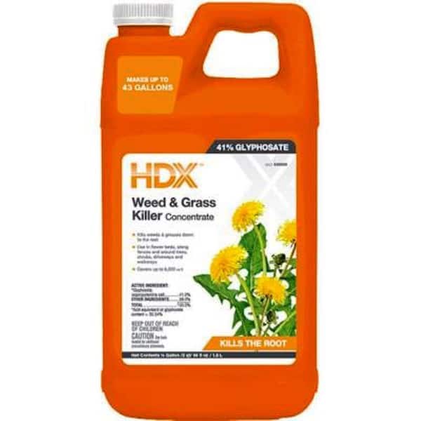 HDX 0.5 Gal. Pro Weed and Grass Killer Concentrate 058011005 The Home