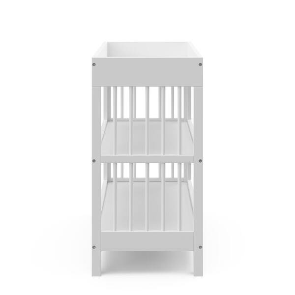 Reviews for Graco Teddi White Changing Table with Water Resistant Changing Pad Pg 1 The Home Depot