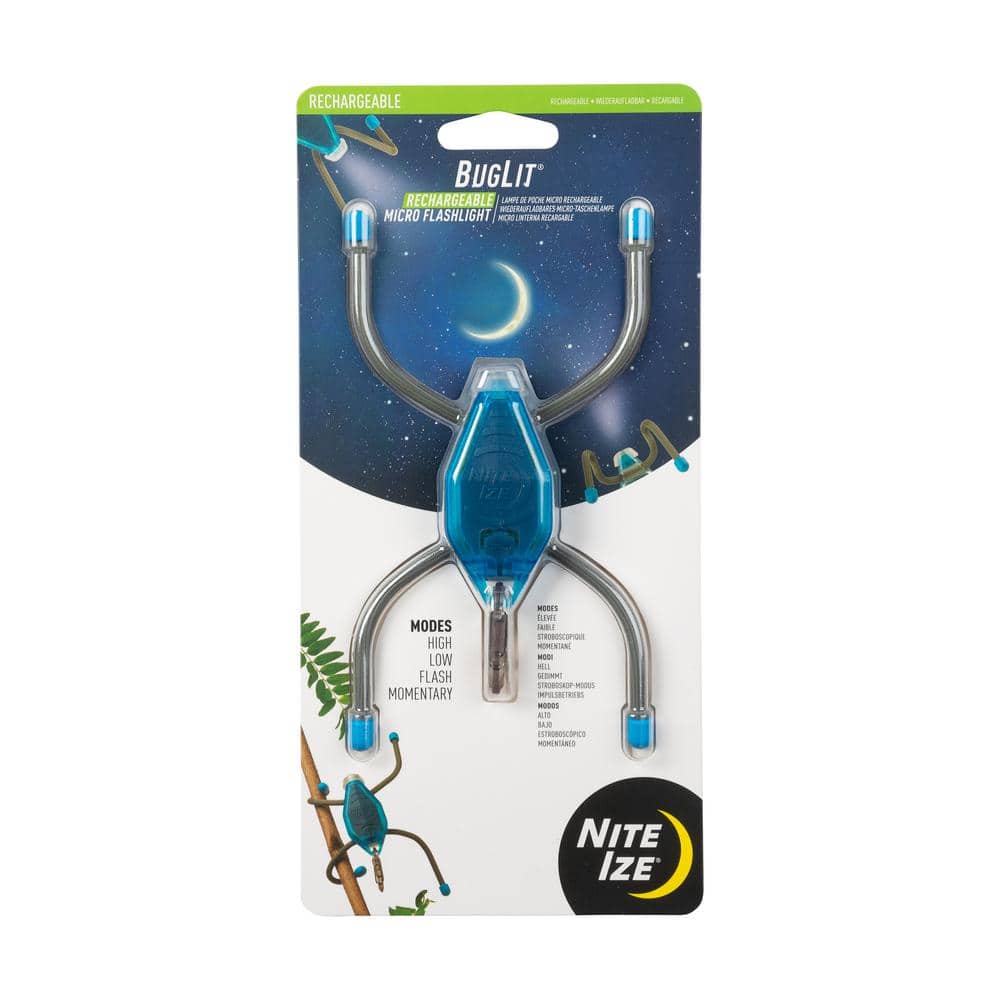 Nite Ize BugLit Rechargeable Micro Flashlight in Bright Blue