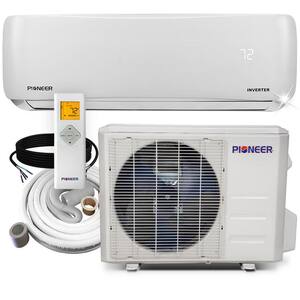 9,000 BTU 3/4 Ton 18 SEER Ductless Mini Split Inverter+ Wall Mounted Air Conditioner with Heat Pump 208/230-Volt