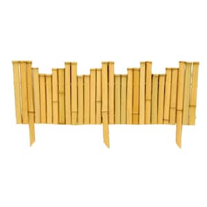 7/8 in. x 8 in. x 23 in. Natural Bamboo Edging (5-Pieces)