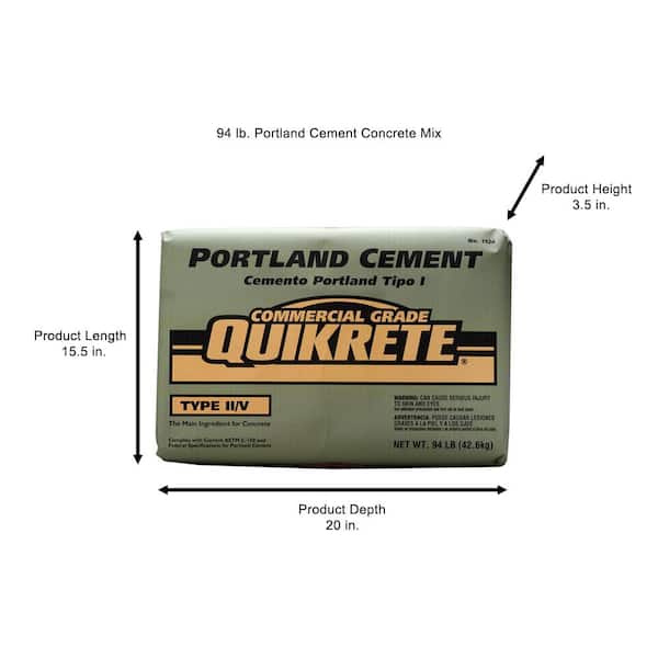Quikrete 94 lb. Commercial Grade Plastic Cement 212194 - The Home Depot