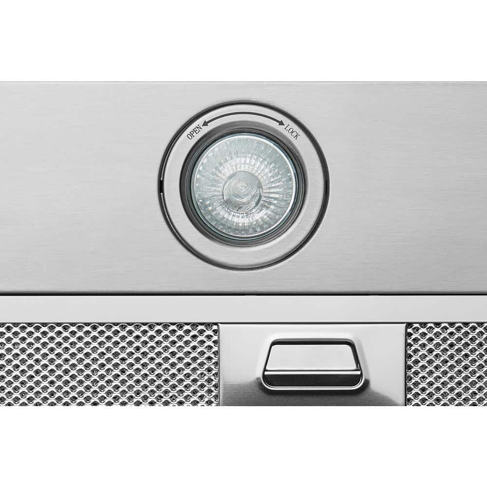 Stainless Steel Convertible Wall Mounted Range Hood with Charcoal Filter