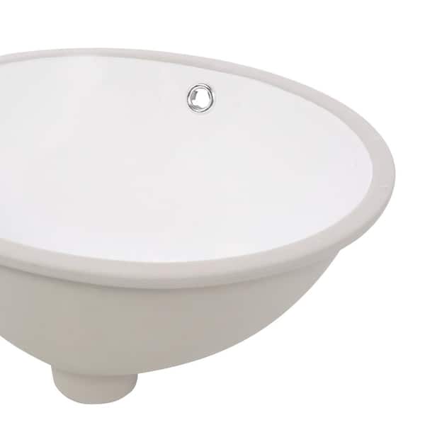 Avanity Undermount Bathroom Sink in White Avanity Undermount Bathroom Sink in White
