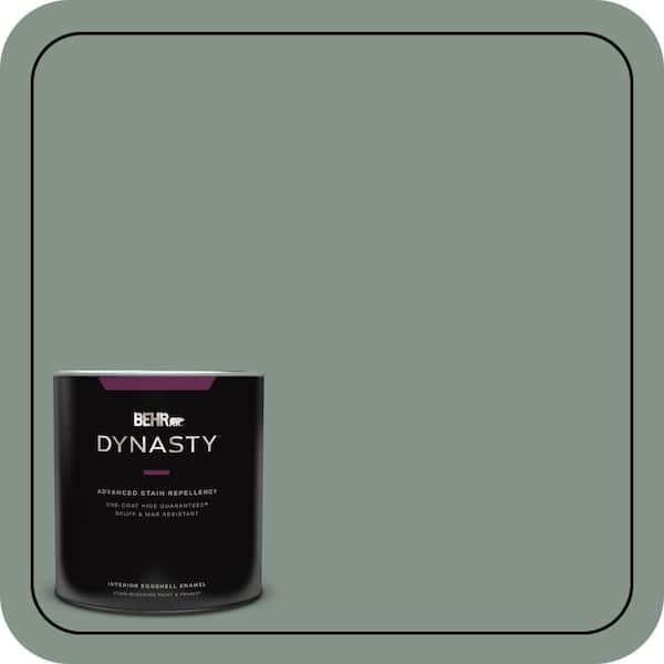 BEHR DYNASTY 1 qt. #460F-4 Wethersfield Moss Eggshell Enamel Interior Stain-Blocking Paint and Primer