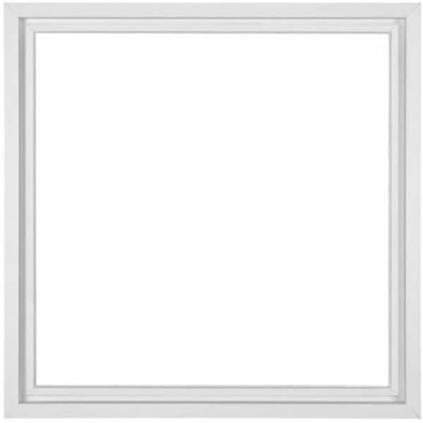 Ply Gem 47.5 in. x 47.5 in. Classic Series White Vinyl Picture Window with HP Glass, Screen Included