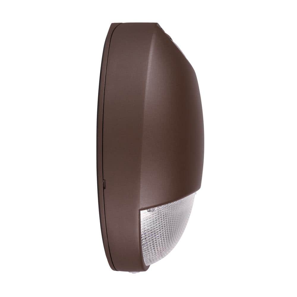 Bronze Matte Outdoor LED Teardrop Wall Light with Photocell