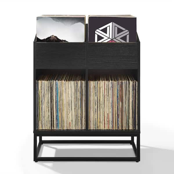 Enzo Black Medium Record Storage Stand