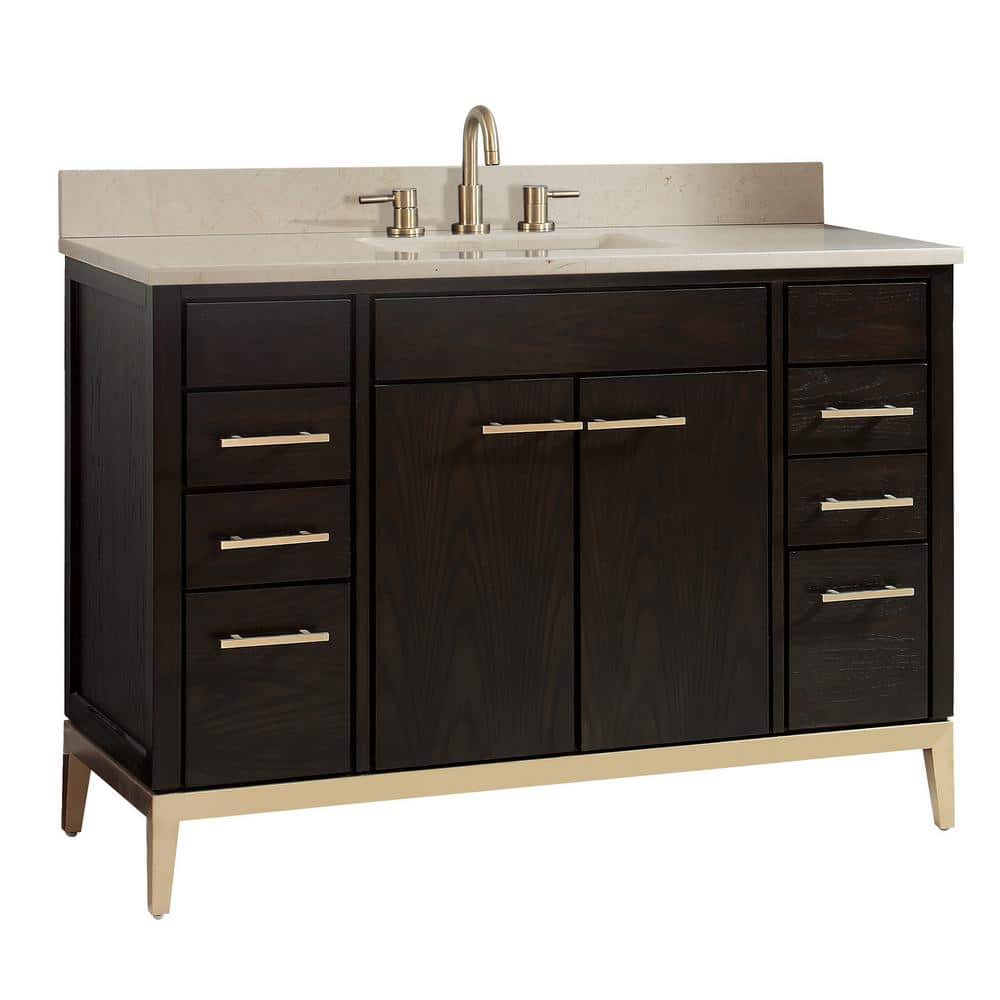 Avanity Hepburn 49 in. W x 22 in. D Bath Vanity in Dark Chocolate with