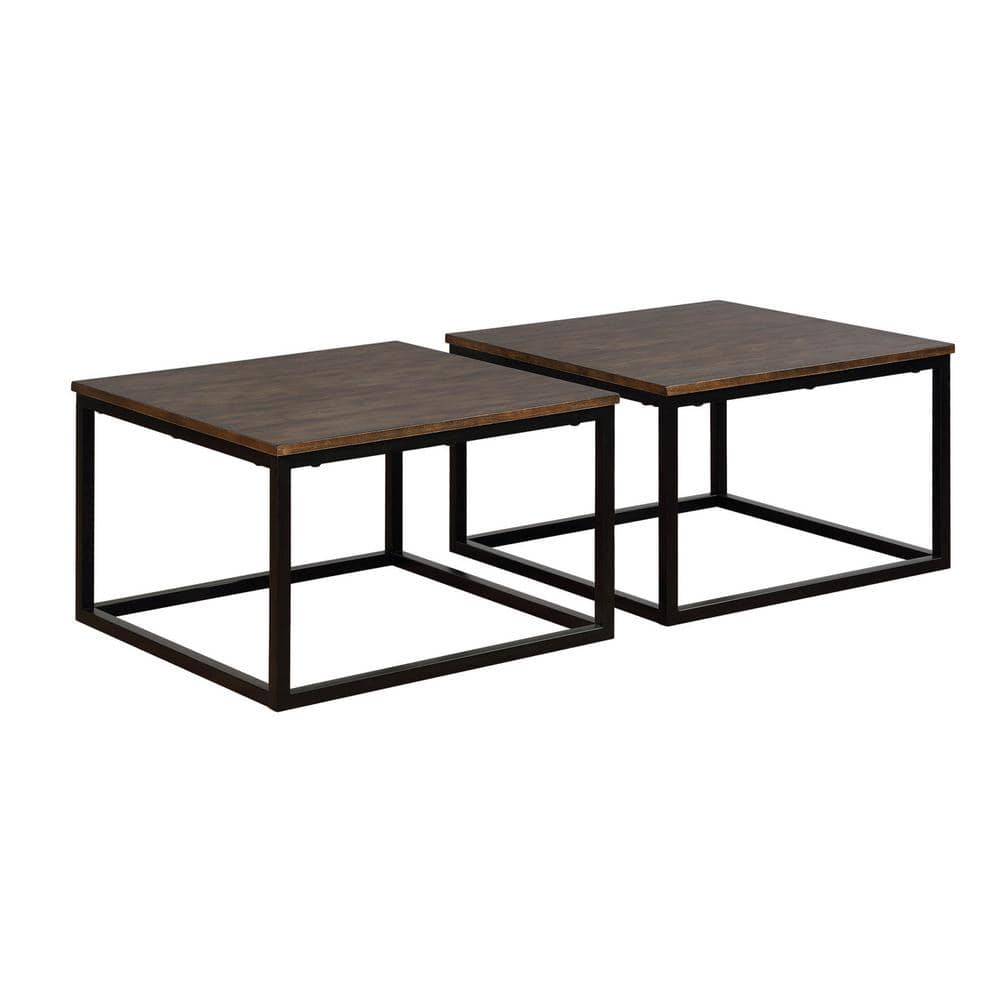 Alaterre Furniture Arcadia 2-Piece 28 in. Antiqued Mocha/Black Medium ...