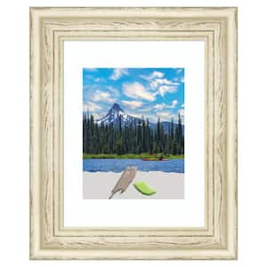 Country White Wash Wood Picture Frame Opening Size 11 x 14 in. (Matted To 8 x 10 in.)