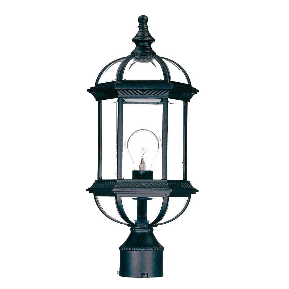 Acclaim Lighting Dover 1-Light Matte Black Outdoor Post-Mount Light Fixture