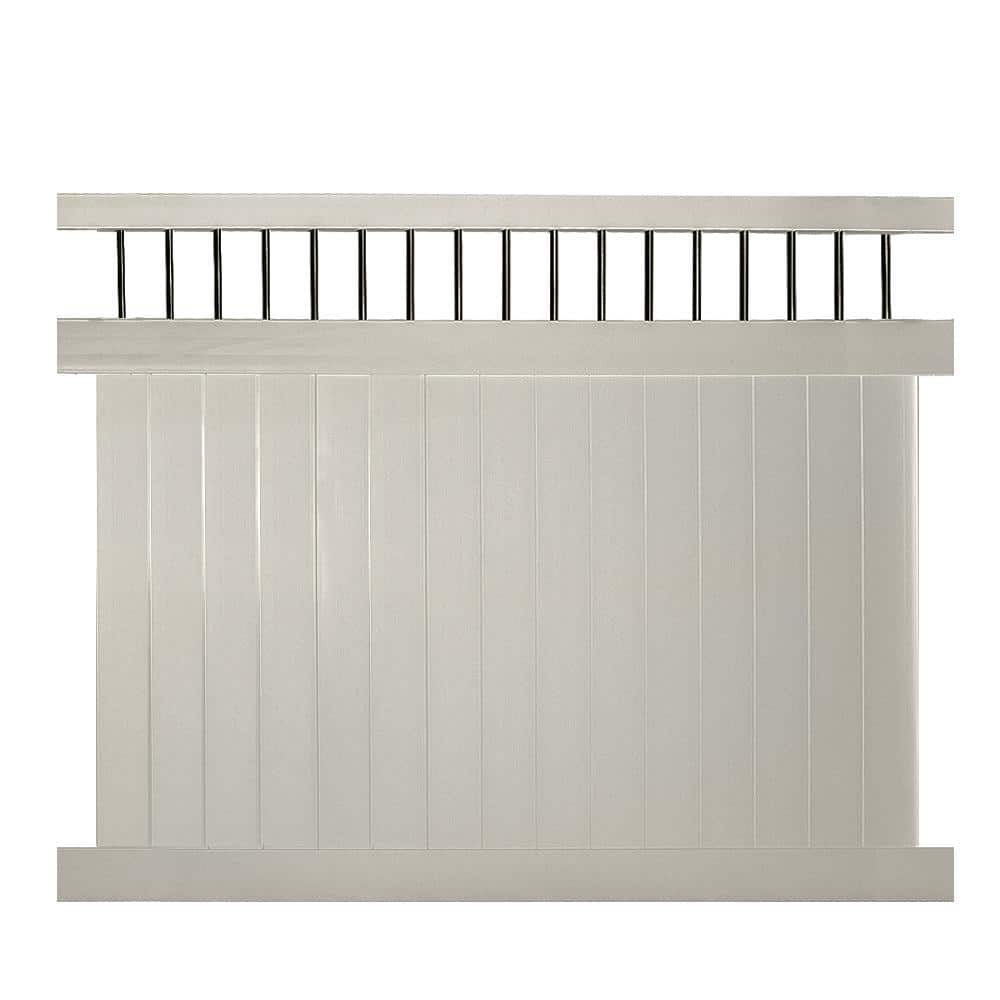 Bradford 6 ft. H x 8 ft. W Tan Vinyl Privacy Fence Panel Kit price history on PriceWatchPro