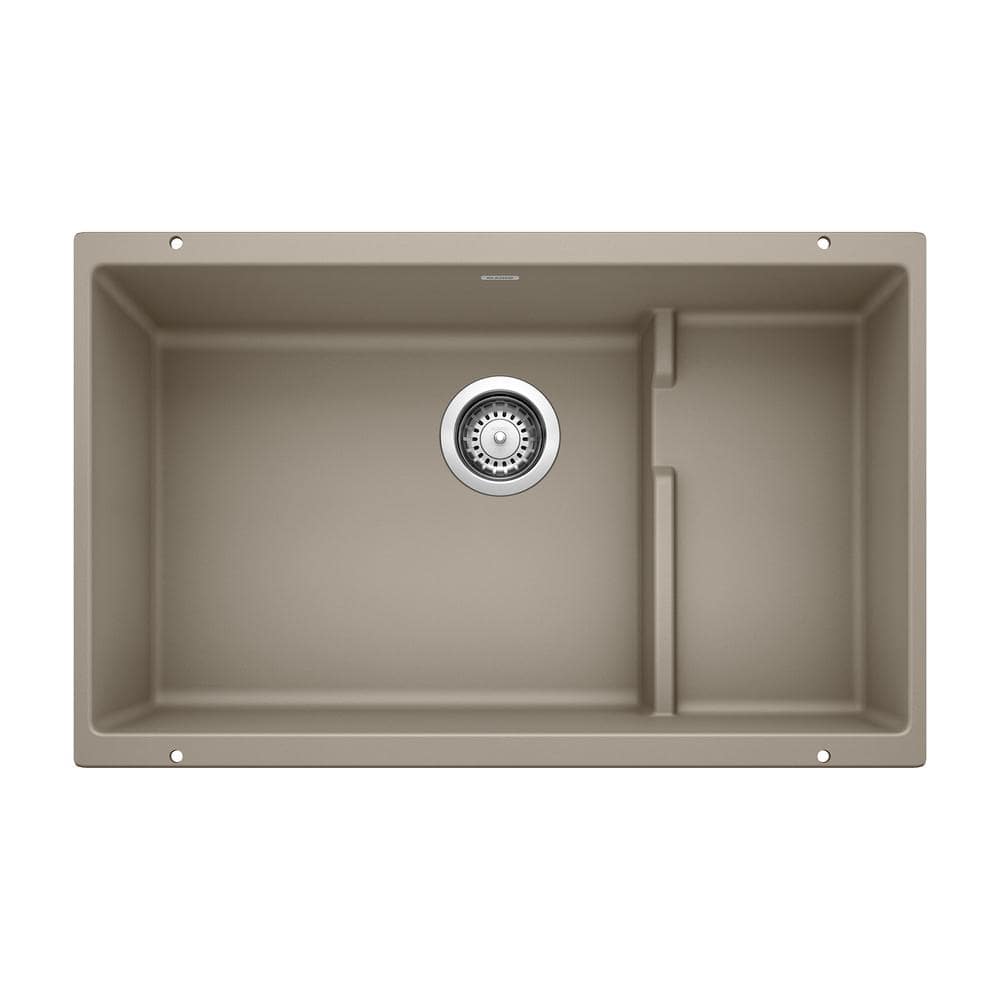 PRECIS CASCADE Undermount Granite Composite 29 in. Single Bowl Kitchen Sink