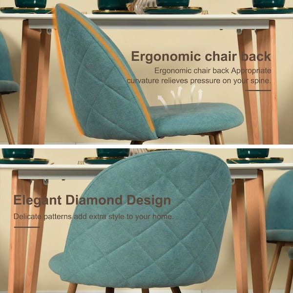 Colsted Aloe Blue Upholstered Dining Chairs (Set of 2)