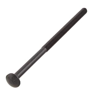 1/2 in. -13 x 10 in. Black Deck Exterior Carriage Bolt (15-Pack)