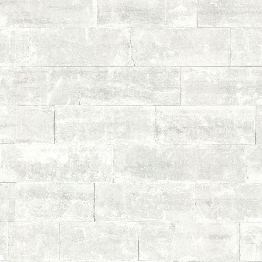 Sacramento Light Grey Seamless Slate Paper Strippable Roll (Covers 56.4 sq.