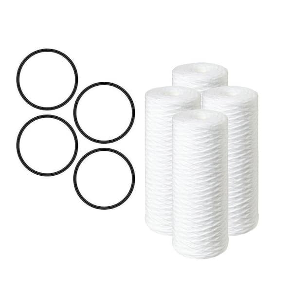 PENTAIR 20 in. 5 Micron Sediment Replacement Water Filter Cartridge (4-Pack)