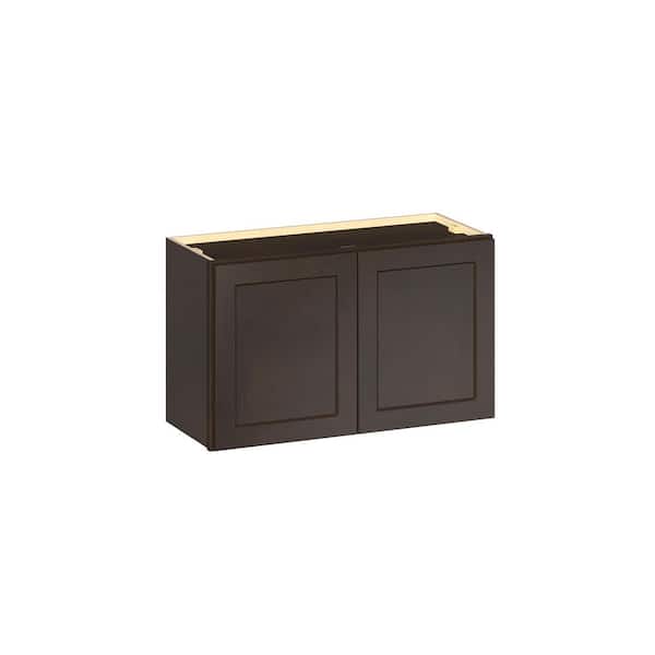 Emerson Cocoa Wall Bridge 2-Door Ready to Assemble Kitchen Cabinet (30 in. W x 18 in. H x 12 in. D)