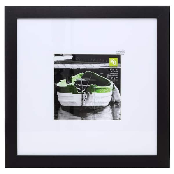 KG Langford Frame - Black, 14" x 14" Matted for 7" by 7"
