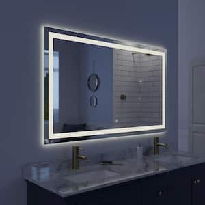 Lumina 60 in. x 36 in. Frameless LED Wall Mounted Lighted Vanity Mirror with Built-In Dimmer and Anti-Fog Feature