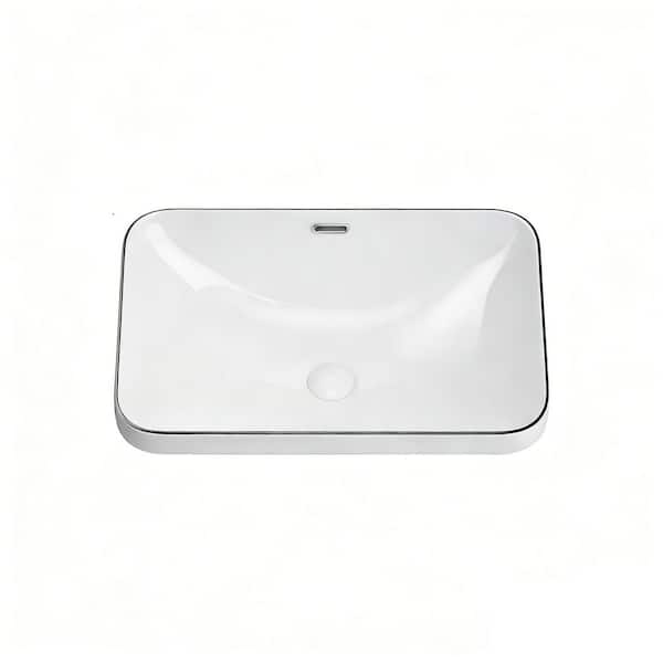 FIFTEEN LOVE NKzip white KENTY SIZE ⭐︎ cadeninc 22 in. x 15 in. White Ceramic Rectangular Undermount