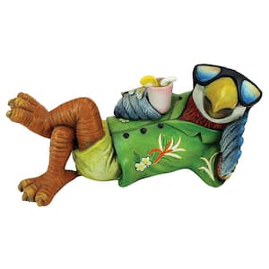 4.5 in. H Just Chillin' Tiki Parrot Statue
