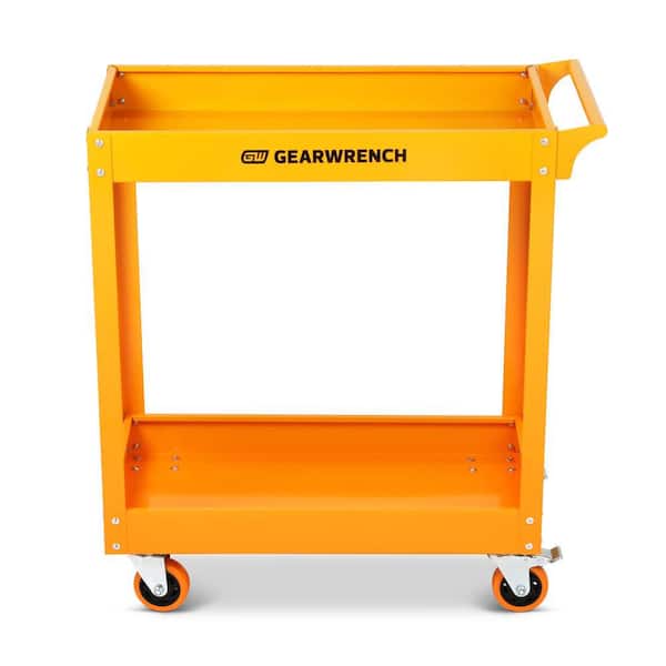36 in. W 2-Shelf Steel Automotive Utility Cart